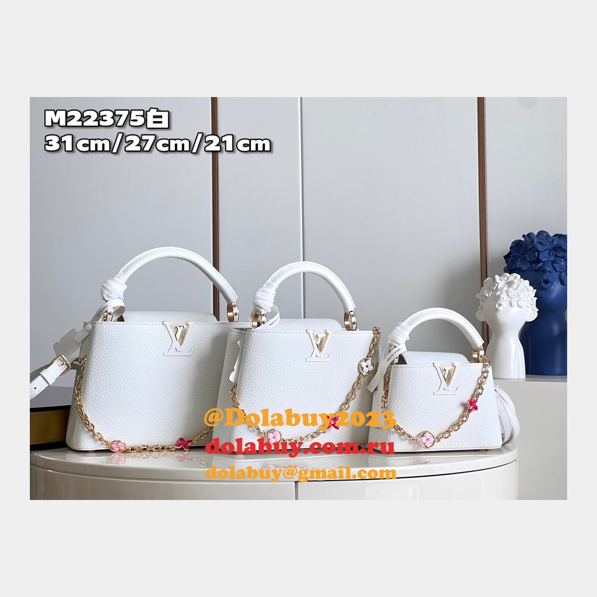 Capucines Louis Vuitton Knockoff M22375 Top Qualitys Bag