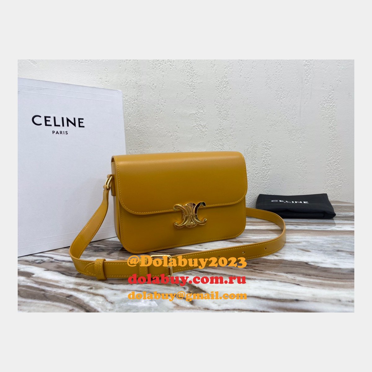 The Best Celine 1:1 Mirror Triomphe Replica Dolabuy 22cm Bag