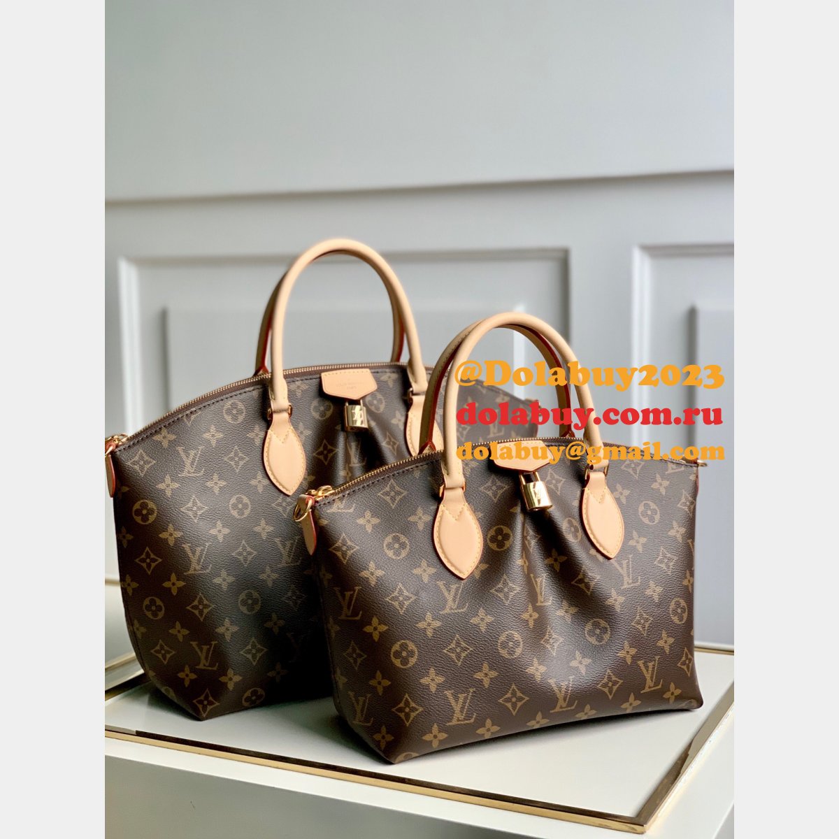 Designer Louis Vuitton Replicas M45987/M45986 Boétie PM Monogram Handbags