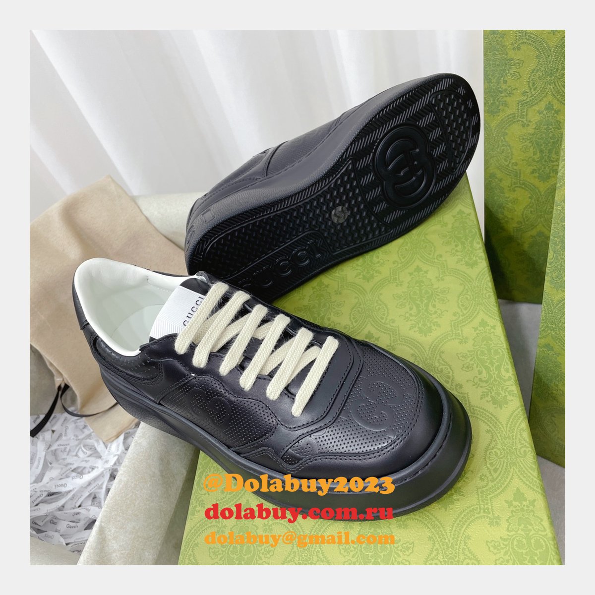 buy cheap designer replica gg couple platform G*u*i shoes