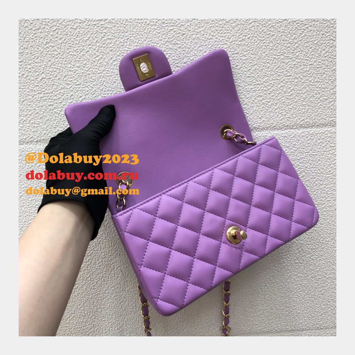 Wholesale CC Lambskin Flap Perfect 20CM Bag 1116