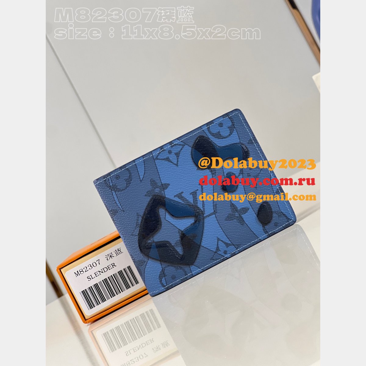 Men Slender Wallet M82307 Perfect Louis Vuitton Replica Wallets