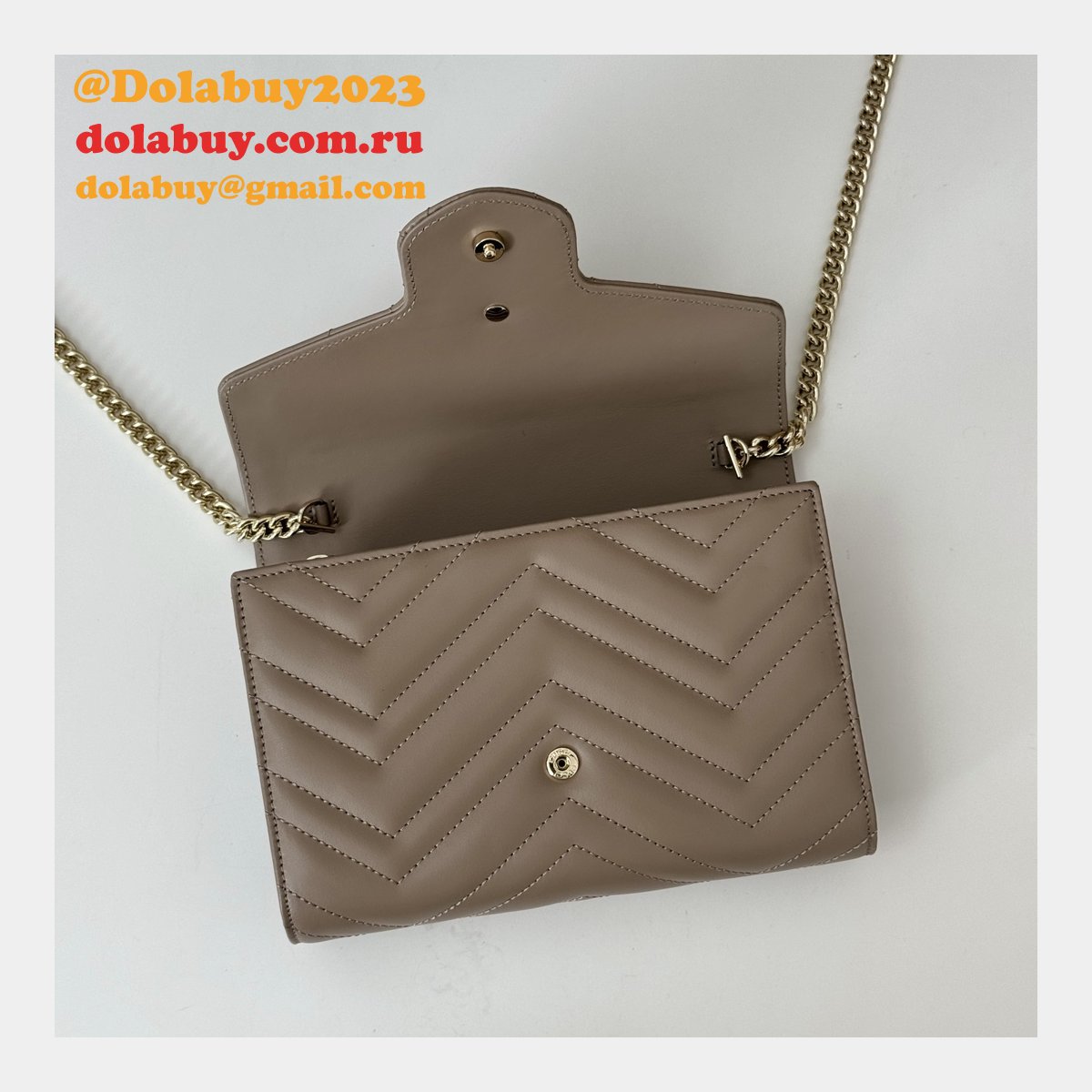 perfect G*u*i replicas 474575 gg marmont super chain wallets high bag