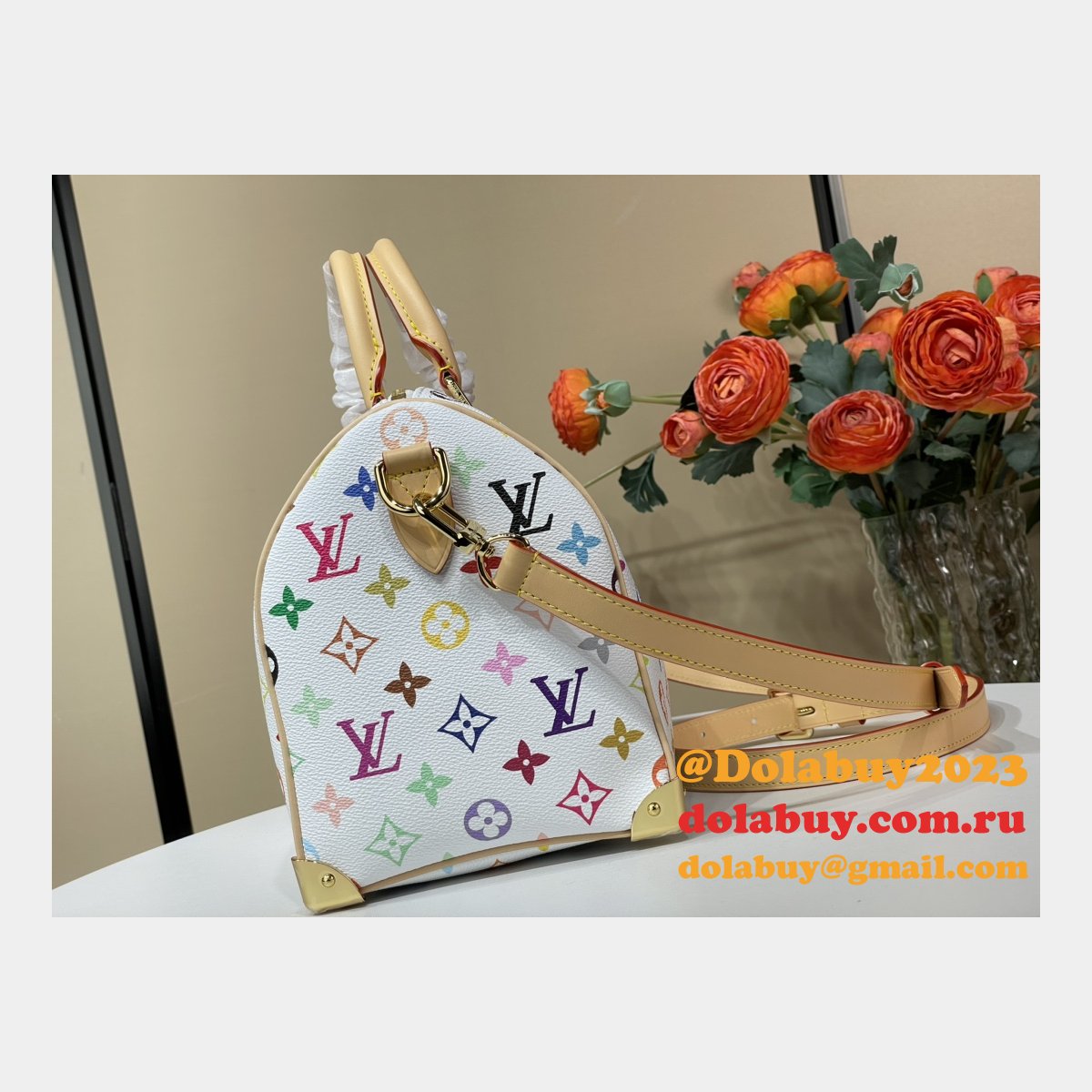 Louis Vuitton Designer Replica LV x TM Speedy Bandoulière 25 M13085 Bag