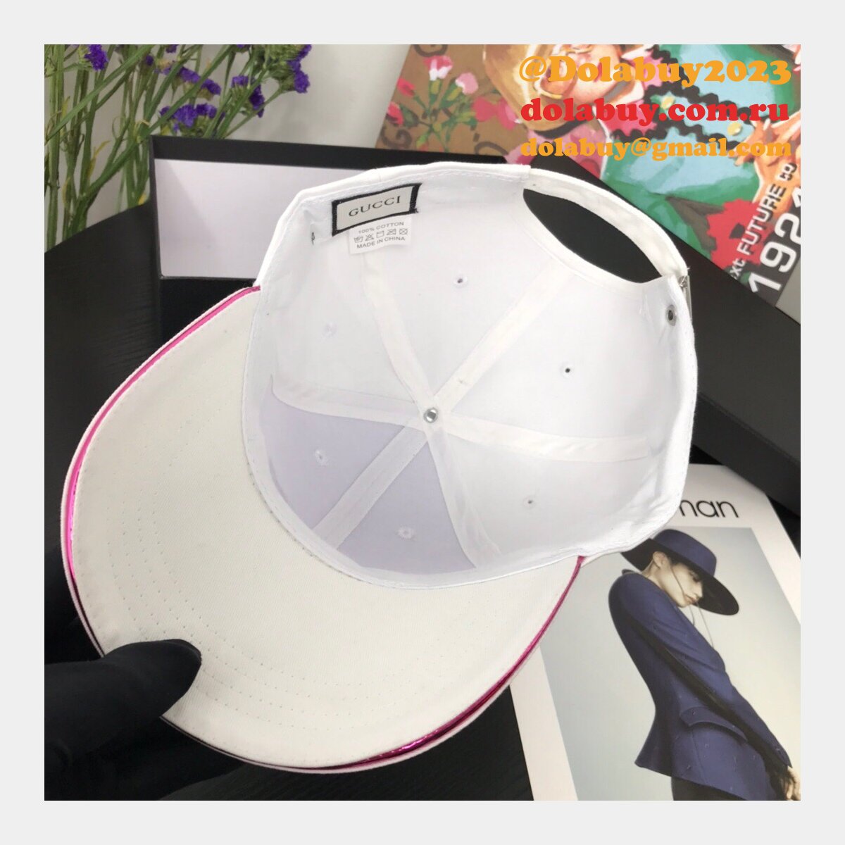 best G*u*i court simple embroidery logo baseball cap