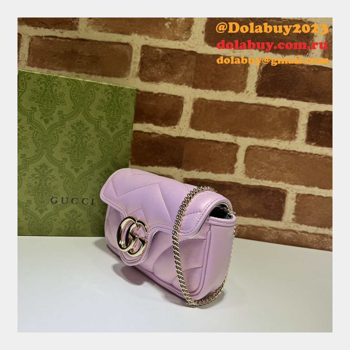 perfect 476433 gg marmont super G*u*i 7 star inspired bag