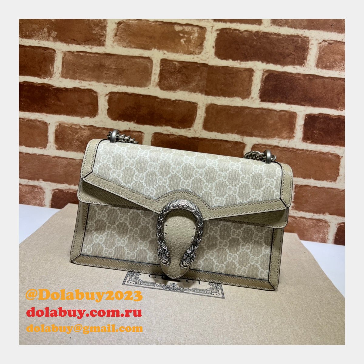 Best Quality Gucci Replica 400249 Dionysus small shoulder leather bag