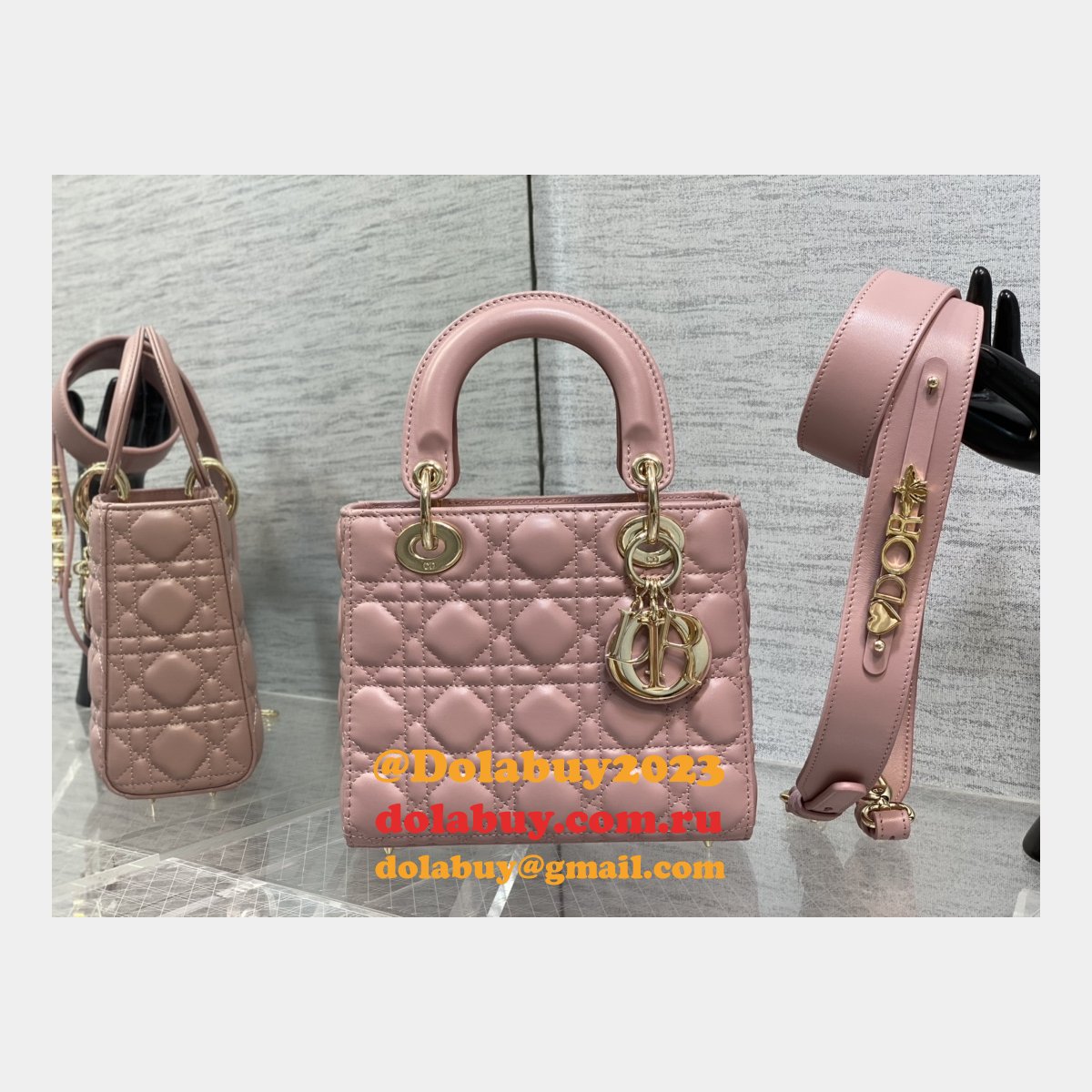 Perfect DIOR lady lambskin 20CM HANDBAG Inspired