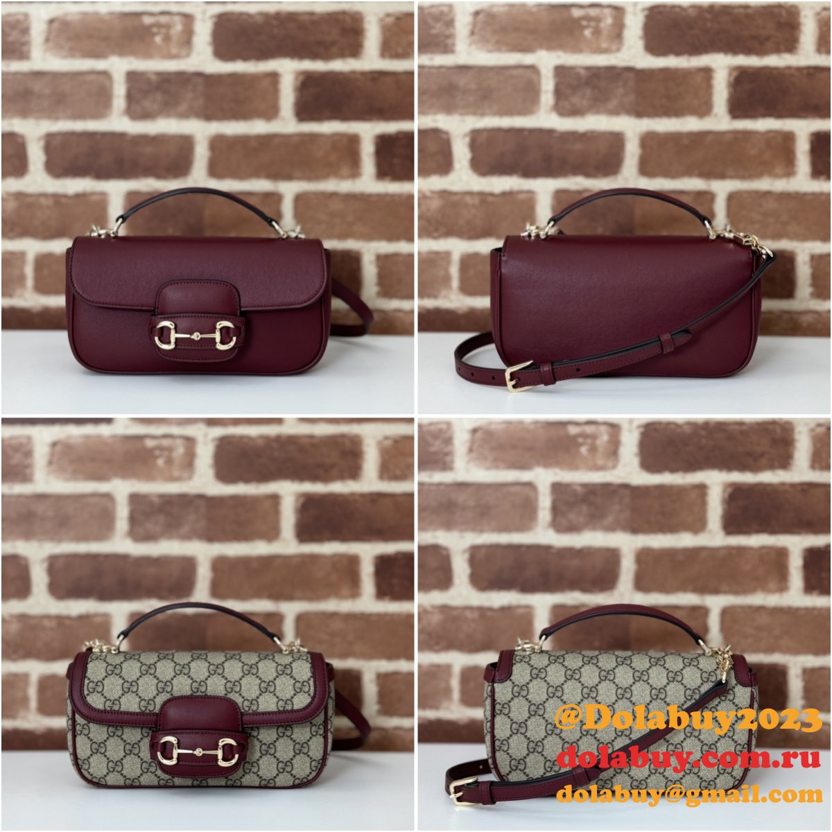 Designer Gucci Horsebit Duplicate Shoulder 815206 7 Star Bag