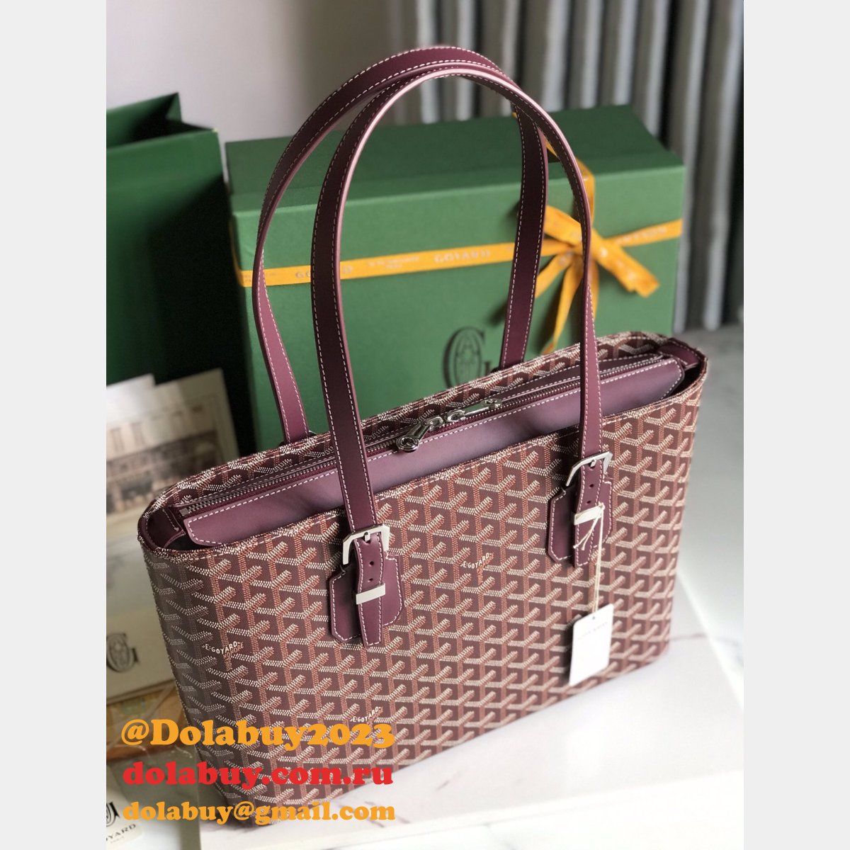 Top Quality 1:1 Mirror Goyardine Marquises Tote 020175