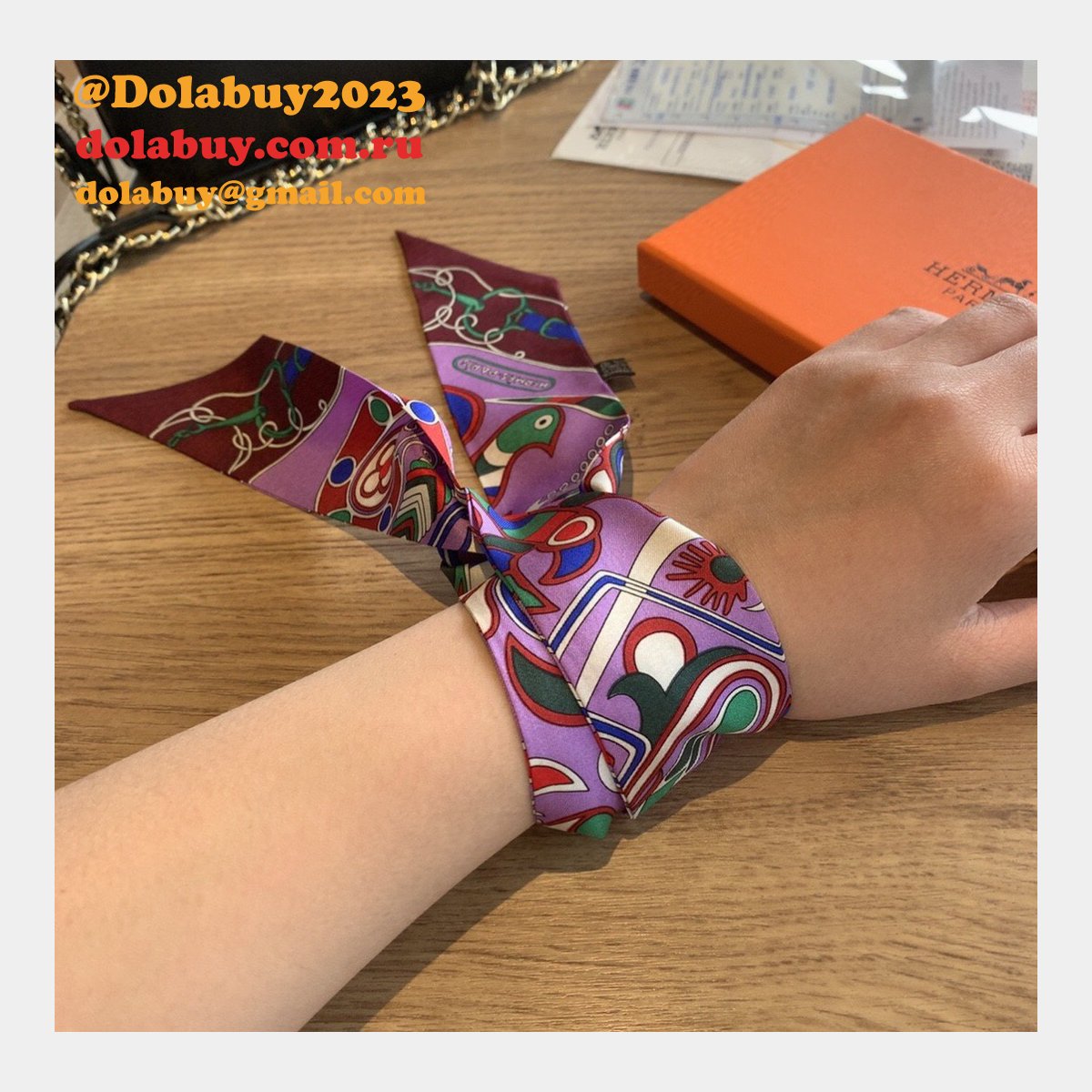 Hermes Top Quality H Twill silk scarf