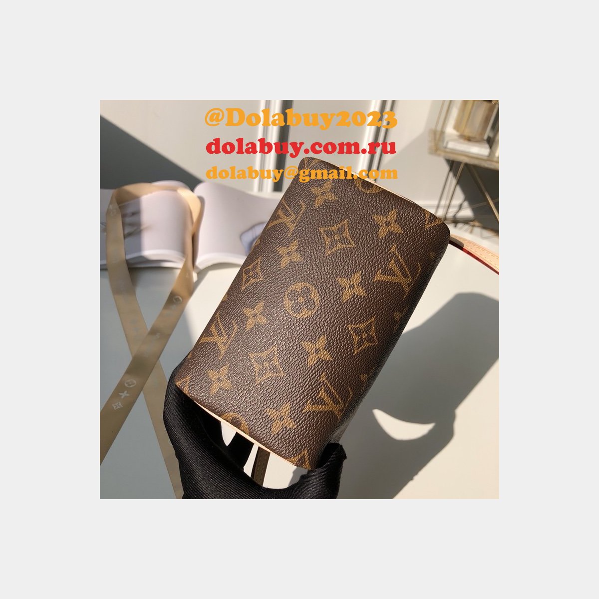 Replica Louis Vuitton Fashion Nano Speedy Monogram M61252 Marron Handbags