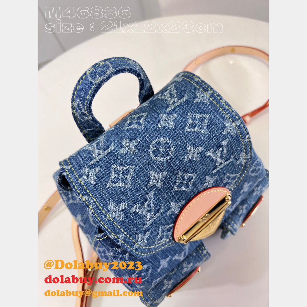 Venice Monogram Denim M46836 Top Quality Louis Vuitton Fake Bag