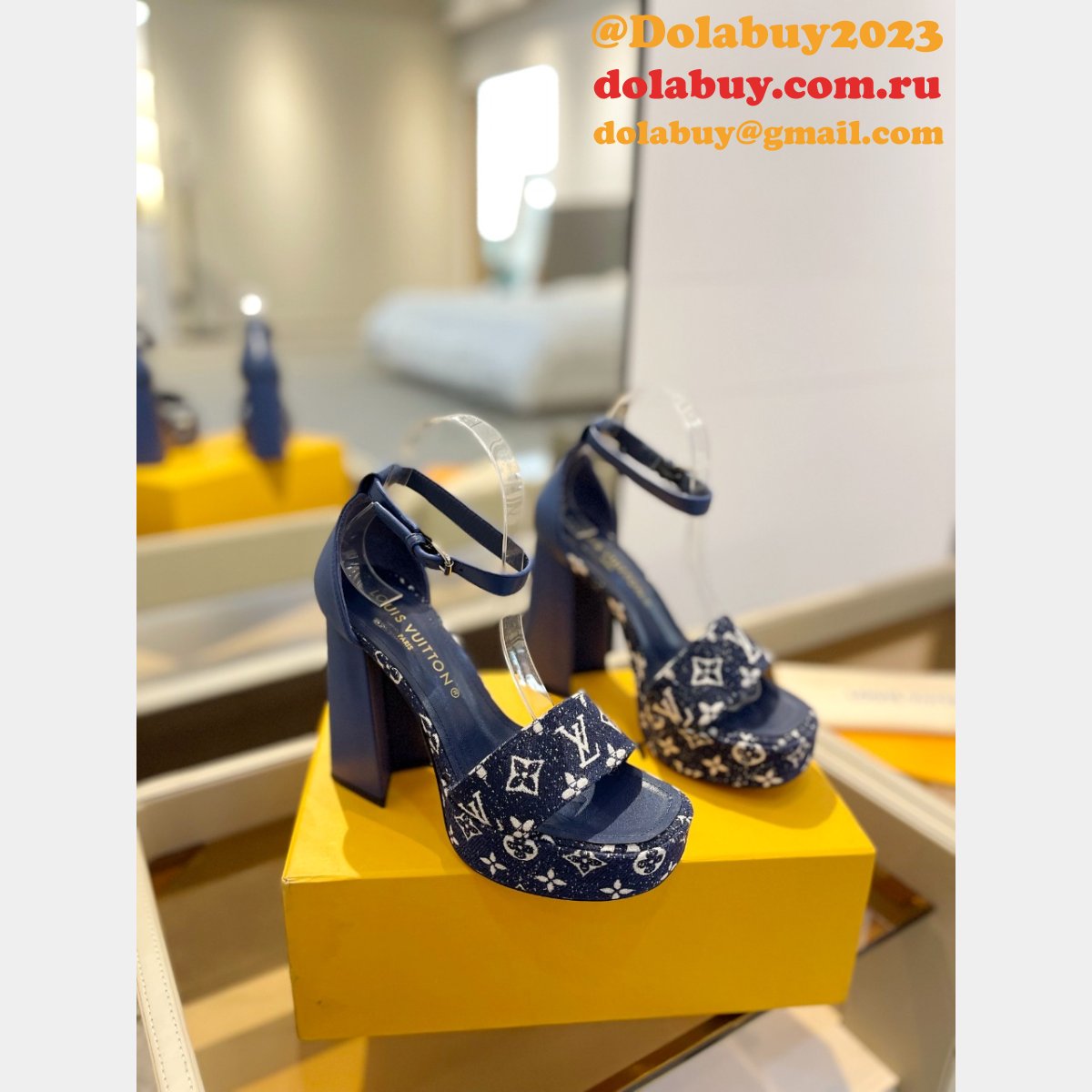 Wholesale LUXURY LOUIS VUITTON afterglow sandals