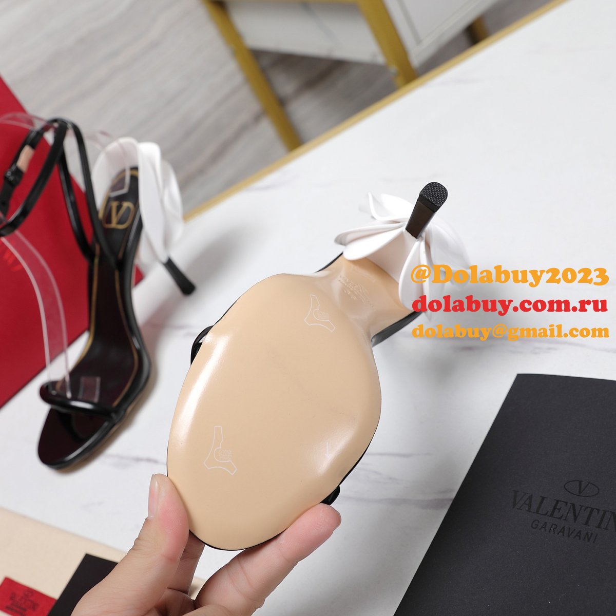 Knockoff Valentino Garavani Heel 10cm Pumps Slingbacks Shoes