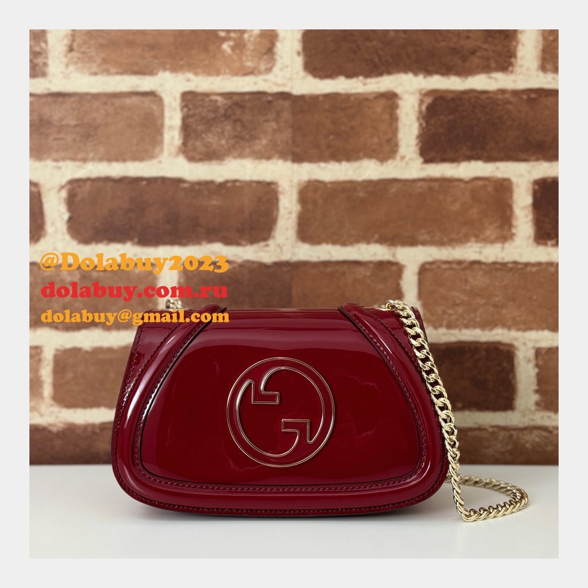 luxury G*u*i blondie 815711/815715/815719 shoulder black/red duplicate bag