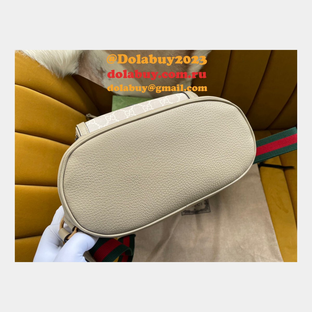 buy high-quality G*u*i fake backpack 674147 interlocking g in gg supreme