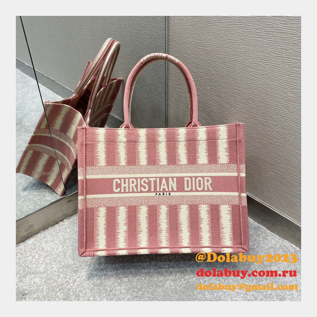 Wholesale Dior Book Tote Red High Quality 36CM Bag