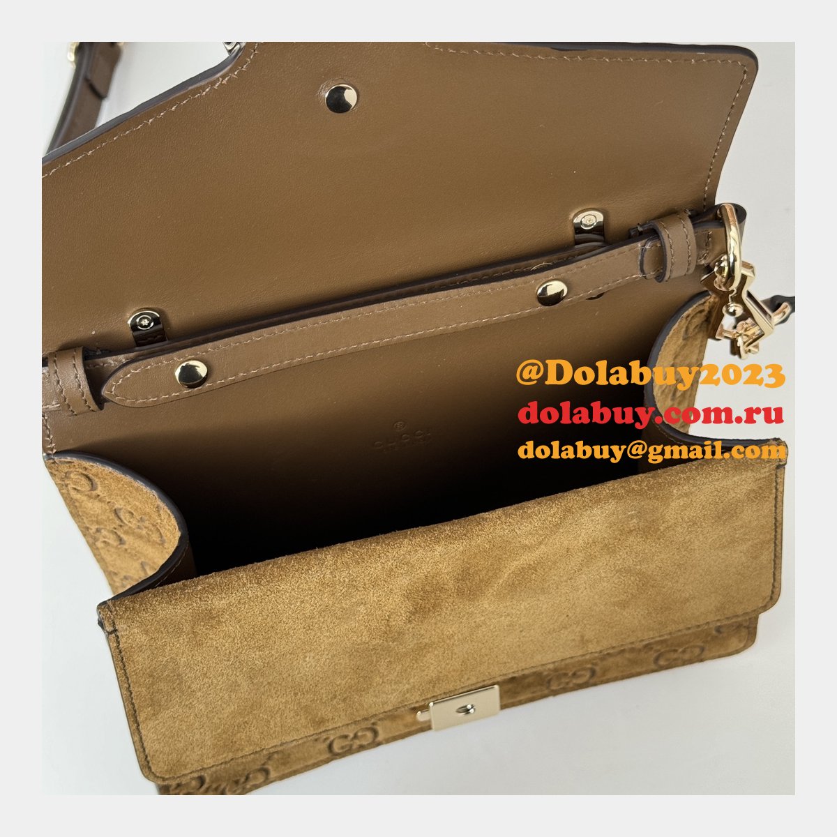 dionysus G*u*i duplicate top handle 813400 brown bag