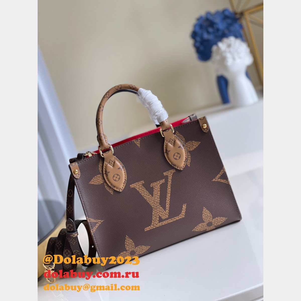 Louis Vuitton High Quality M45039 OnTheGo MM Monogram Brown