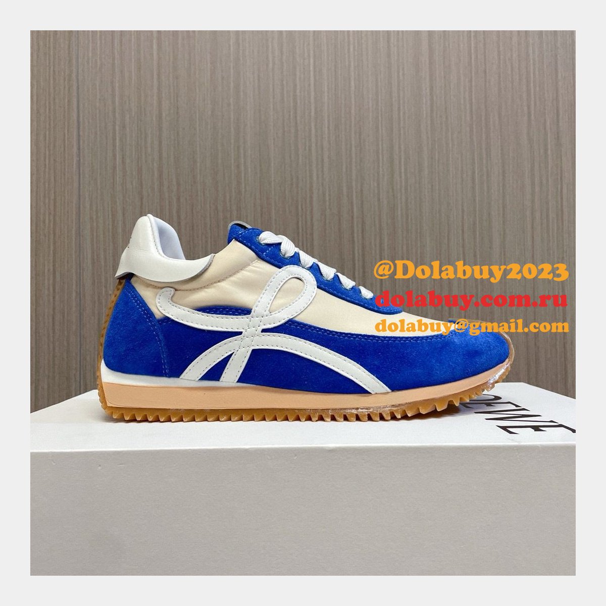 Top Quality Runner In Nylon And Suede Shoes