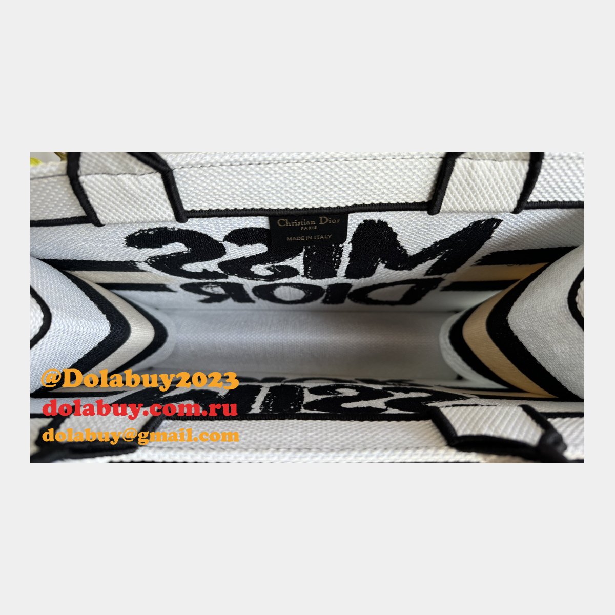 Top Quality Miss Dior Inspired Allover Book Tote