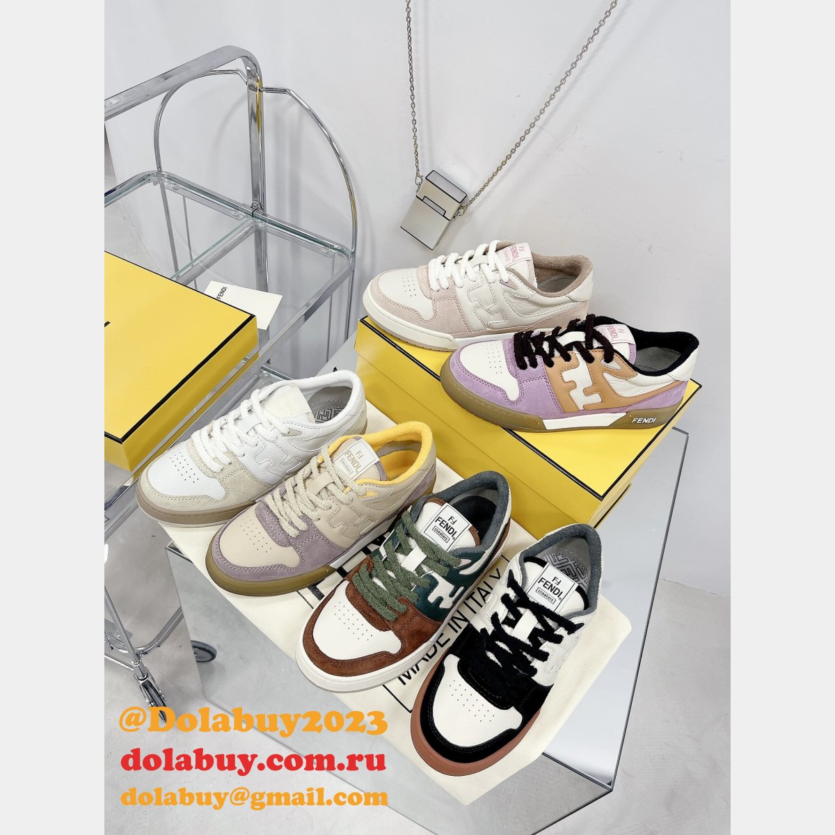 Best Quality Replica Fendi Match TUP F Logo Shoes and Sneaker