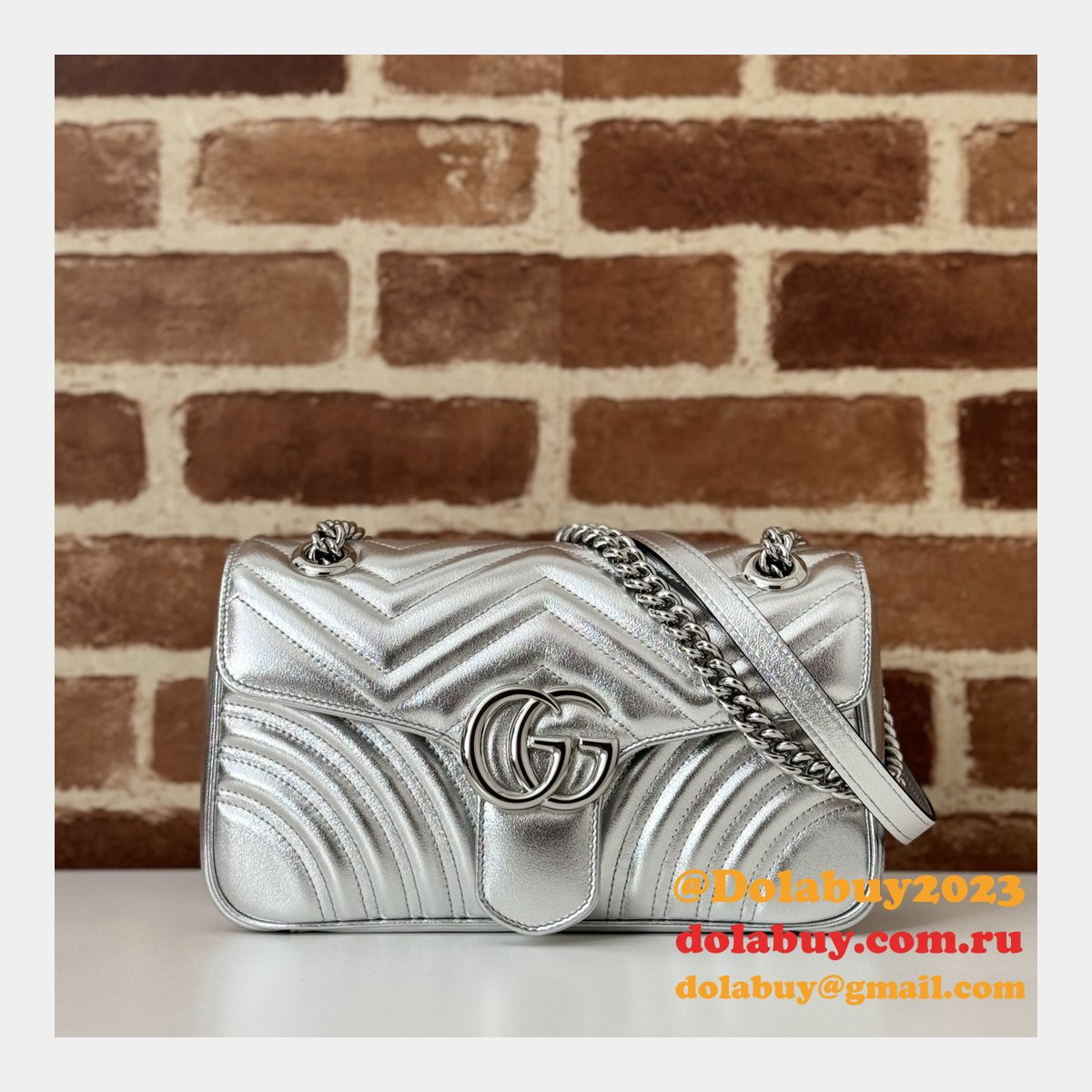 Inspired Gucci 443497 GG Marmont Small Shoulder Top Quality Bag