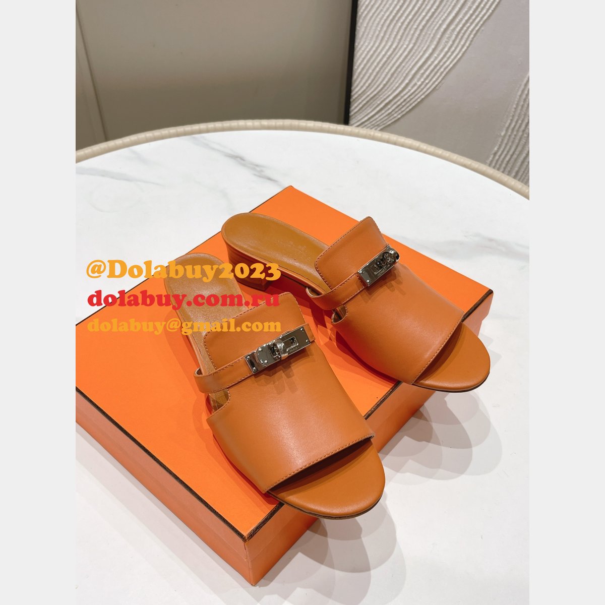 Wholesale Replica Hermes 2023SS Candy Sandals Shoes