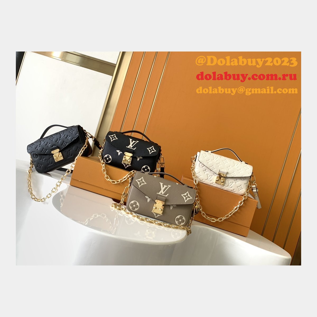 Replica Louis Vuitton Pochette Métis East West M46595 Perfect Bag