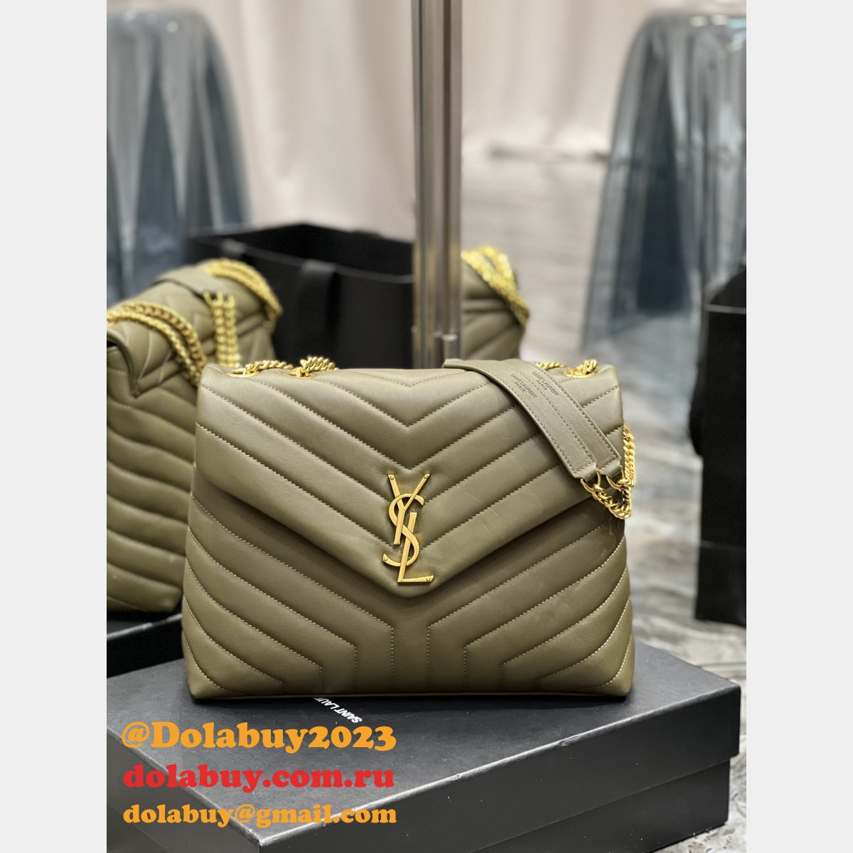 Designer Perfect YSL LOULOU 487216 HANDBAG 32CM