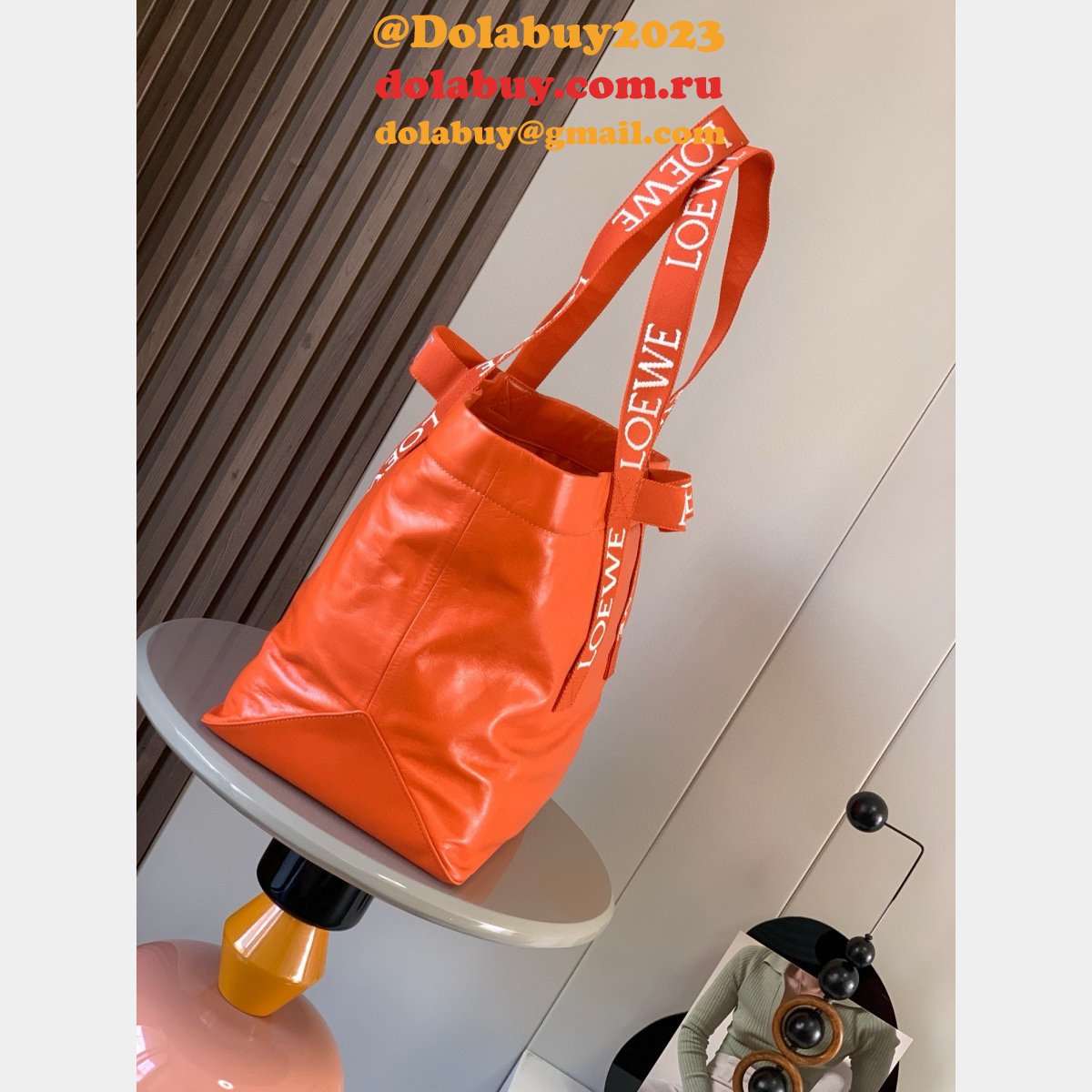 Best 1:1 Quality 9014 Loewe Fold Shopper Shopping Replica Bags