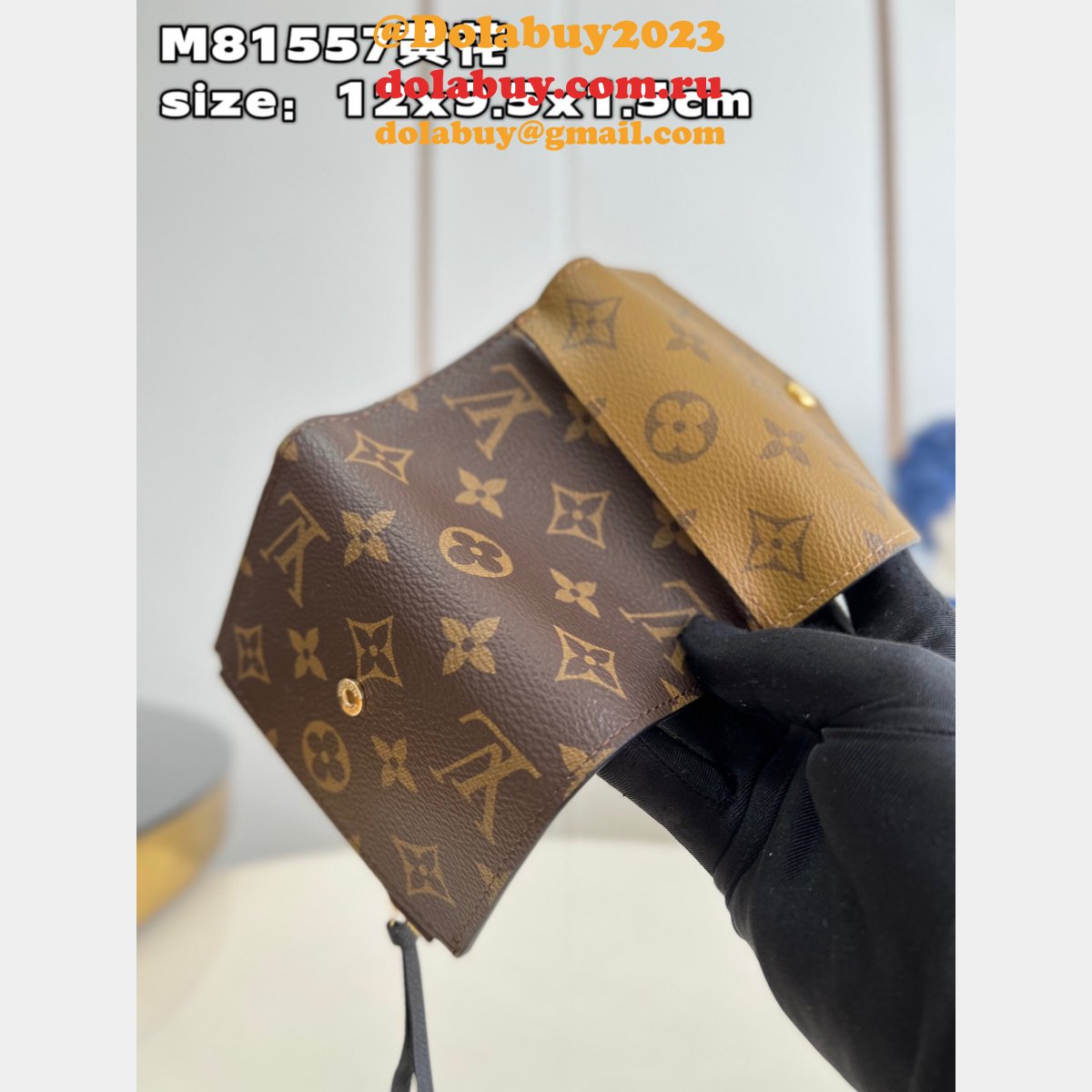 Louis Vuitton Fake Rosalie Clémence Emilie Monogram Reverse Wallet