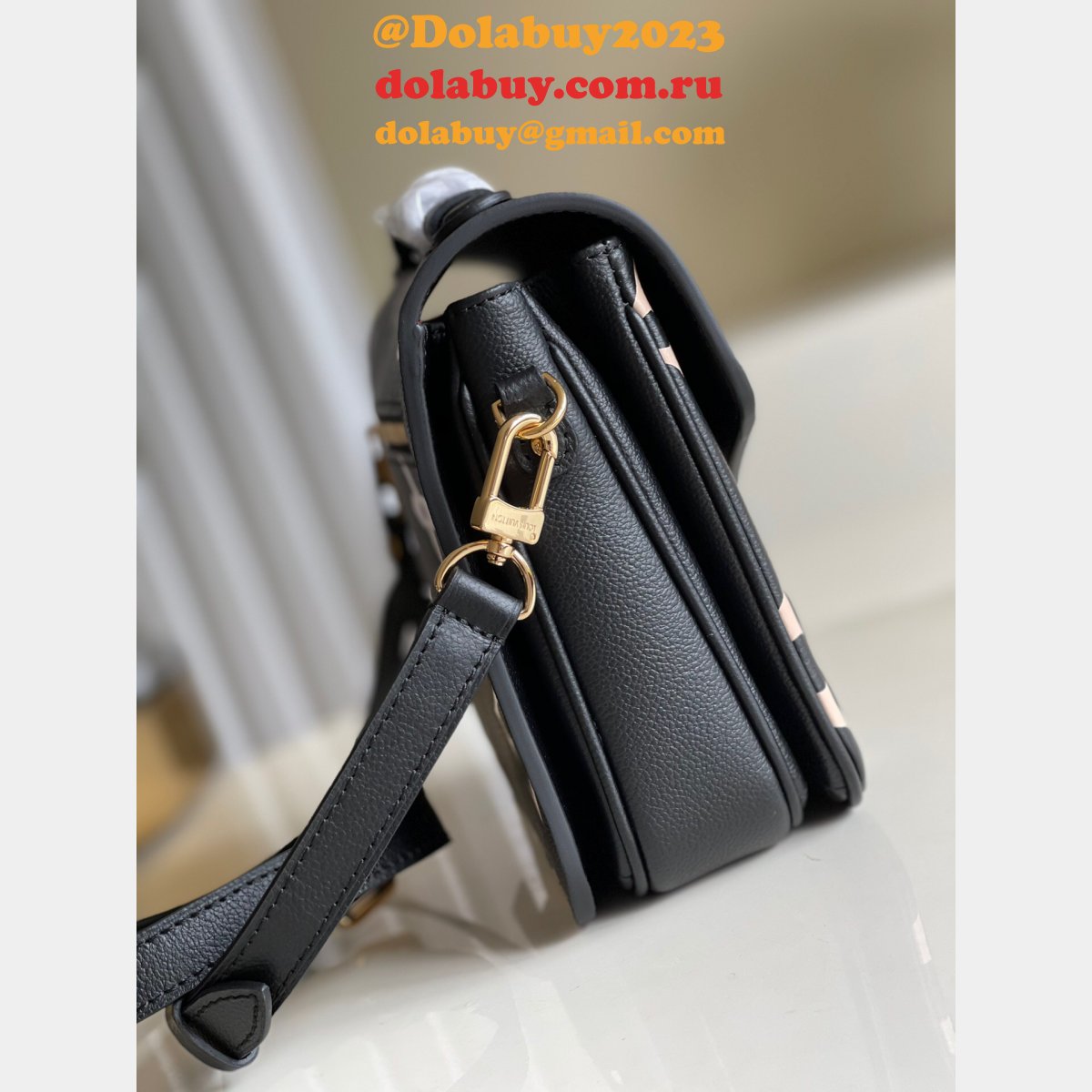 Louis Vuitton Bicolor Monogram Empreinte Leather M45773 Pochette Métis