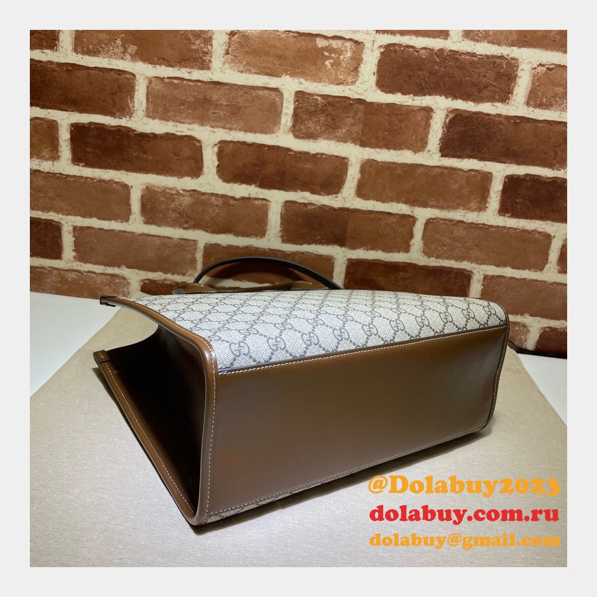 replica G*u*i beige gg small tote 659983 bag