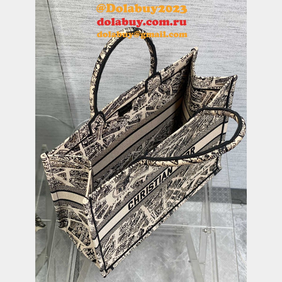 Christian Dior CD Book Tote Top Quality Replica Bags