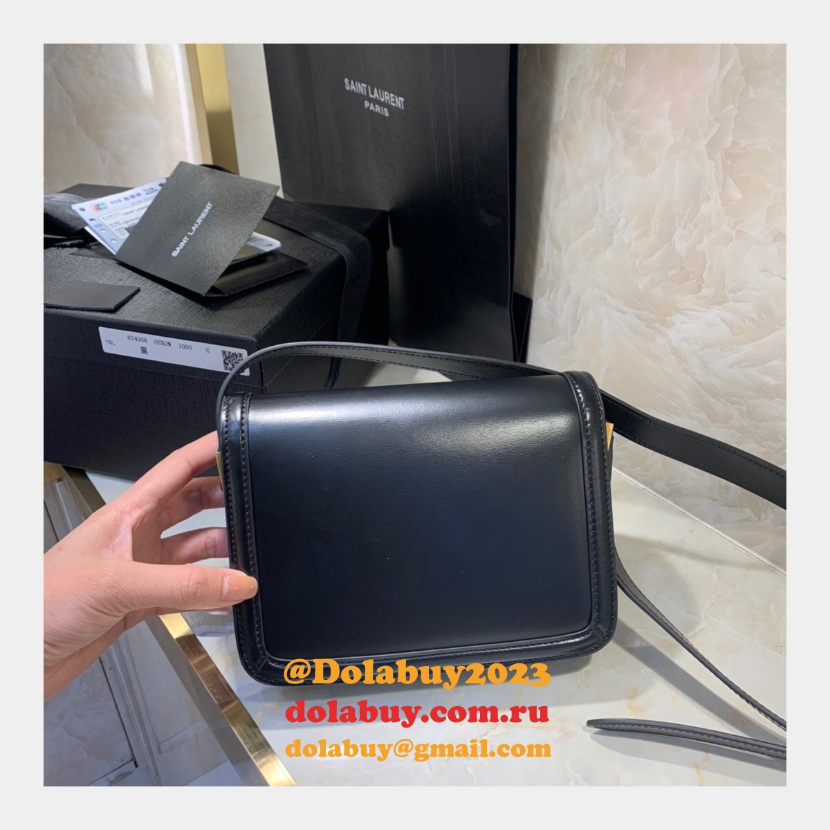 Saint Laurent YSL Solferino Replicas 634306 Satchel Leather