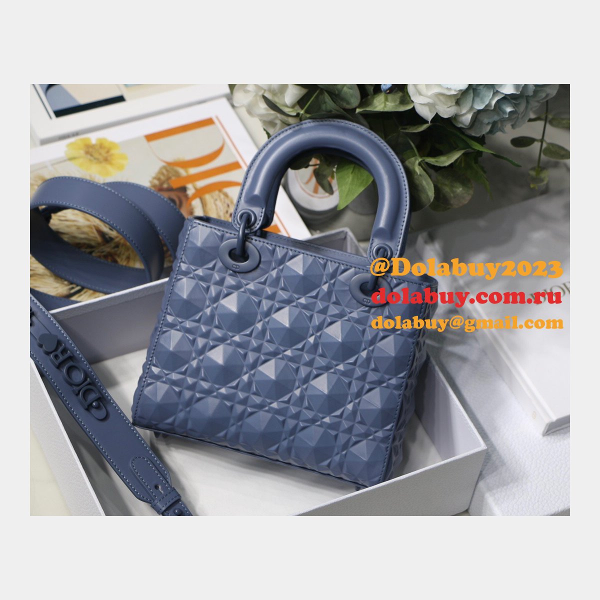 High Quality 1:1 Replica Lady Dior 20cm Shop Designer Purses