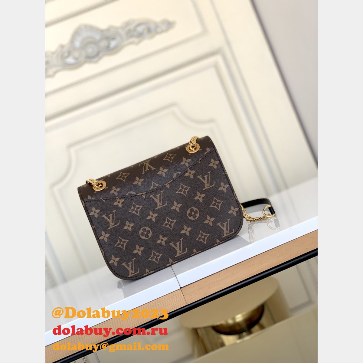 Wholesale Louis Vuitton New Chain China Bag Monogram M45592 Brown