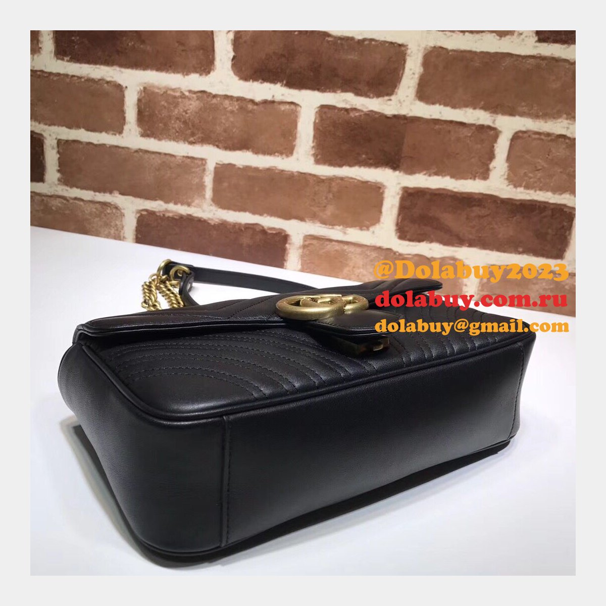 G*u*i gg marmont replica 443497 ladies shoulder bag