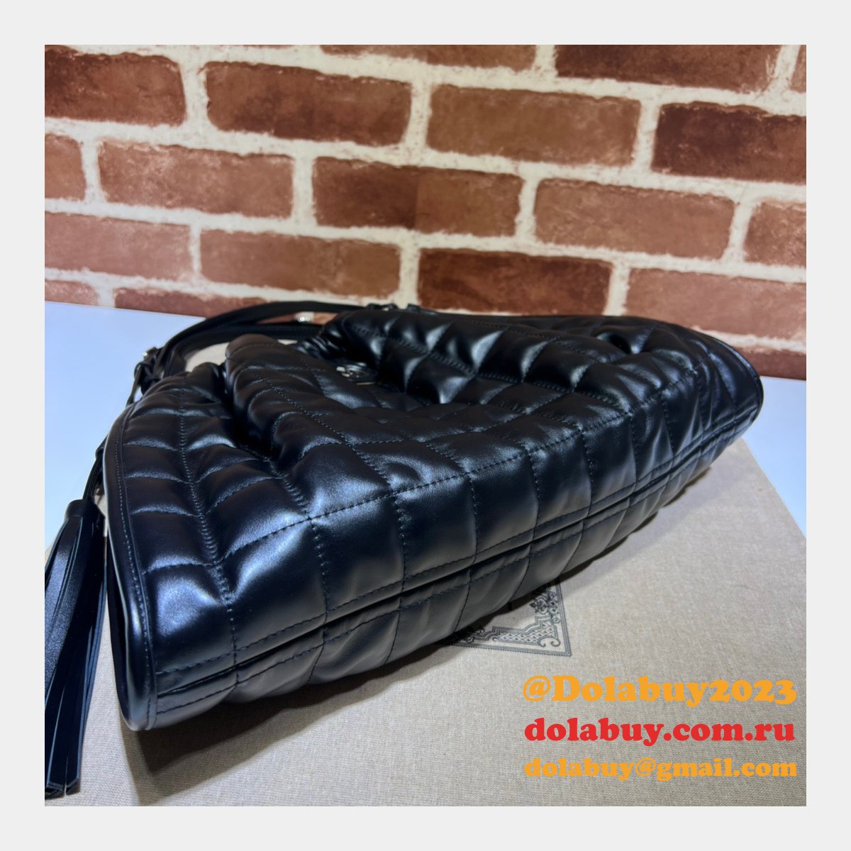 G*u*i luxury deco top quality 746210 tote fake bag