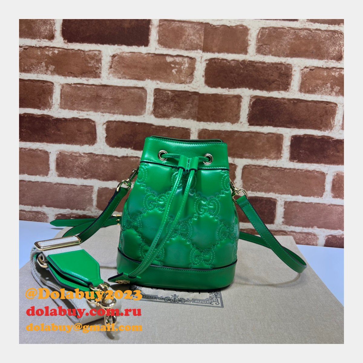 dolabuy G*u*i gg matelassé bucket replica bags 728231 store