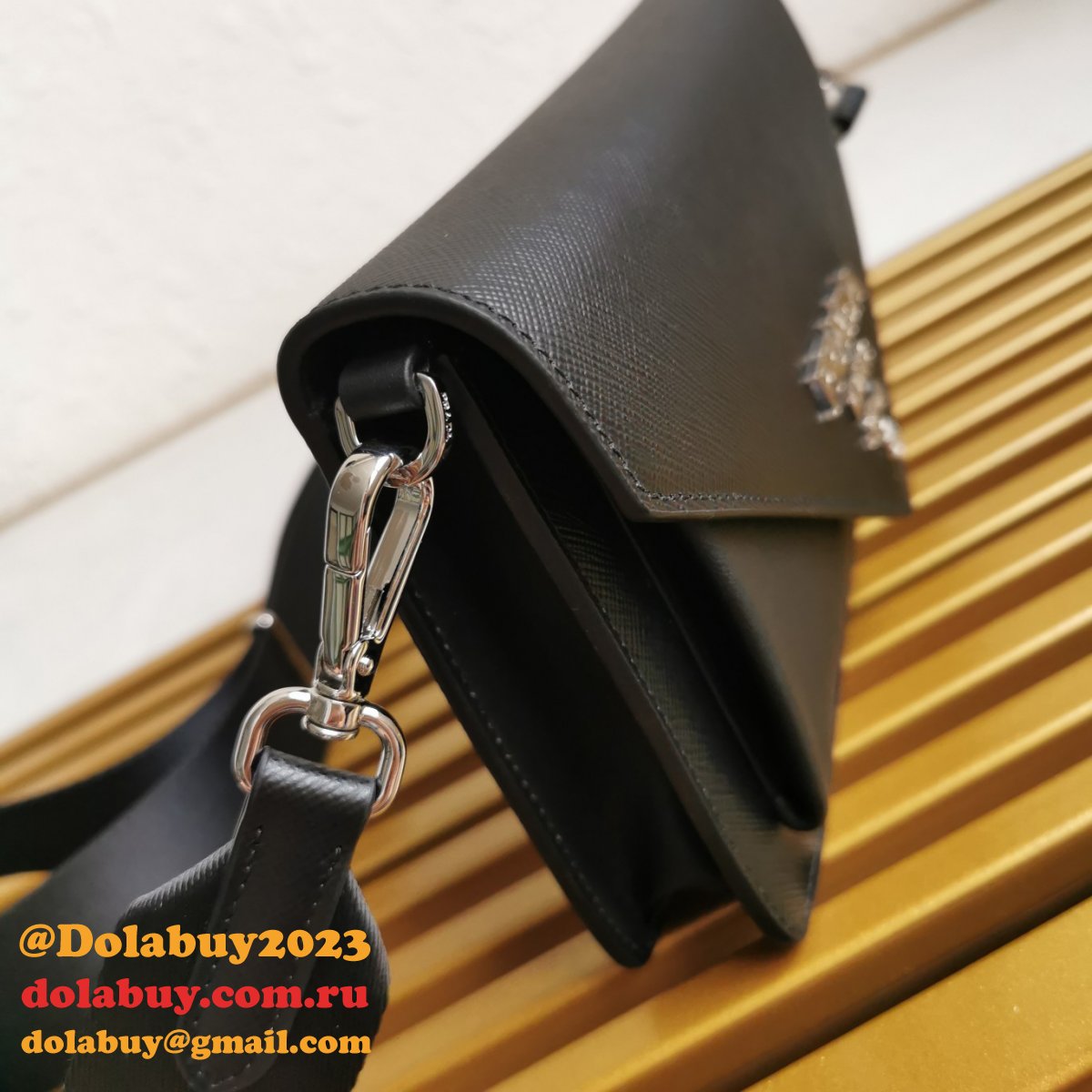 Saffiano Prada 1BP020 Luxury Envelope Replica High Quality Bag