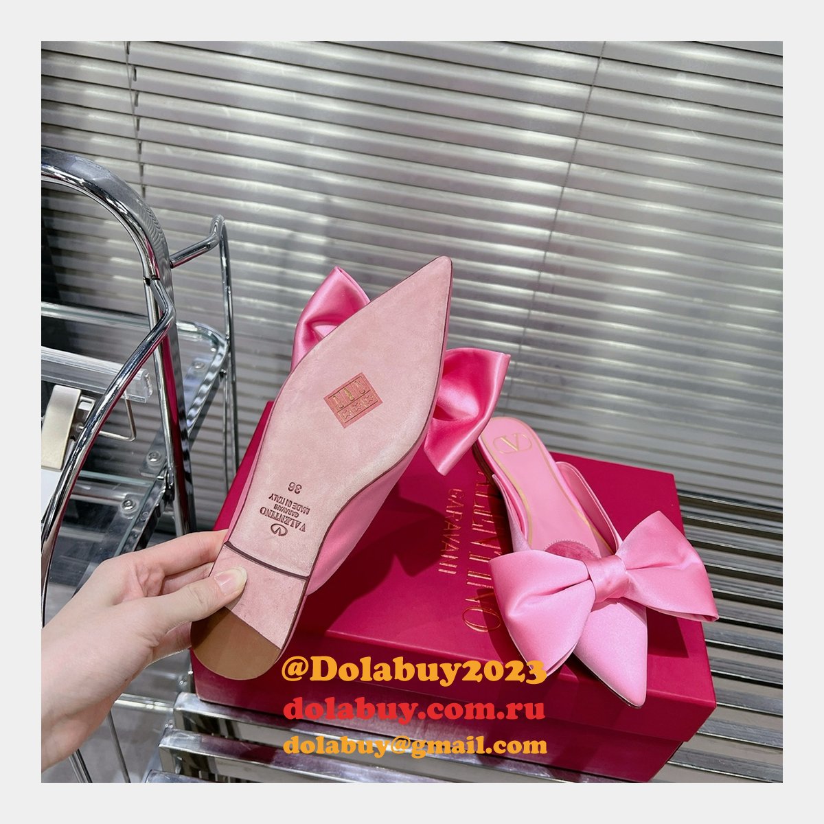 Toe Sandals Best Valentino Replica Slippers Loafer Bow Shoes