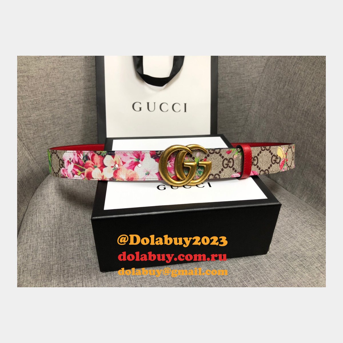 G*u*i belt with double g buckle 35mm best