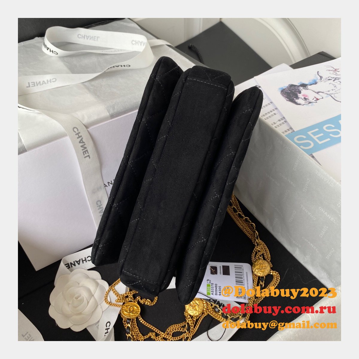 Designer Replica Toppest Flap AS3378 Bag Black/Brown