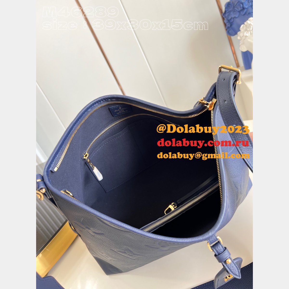 Best Top Quality M46669 Navy CarryAll Designer Louis Vuitton Fake Bag