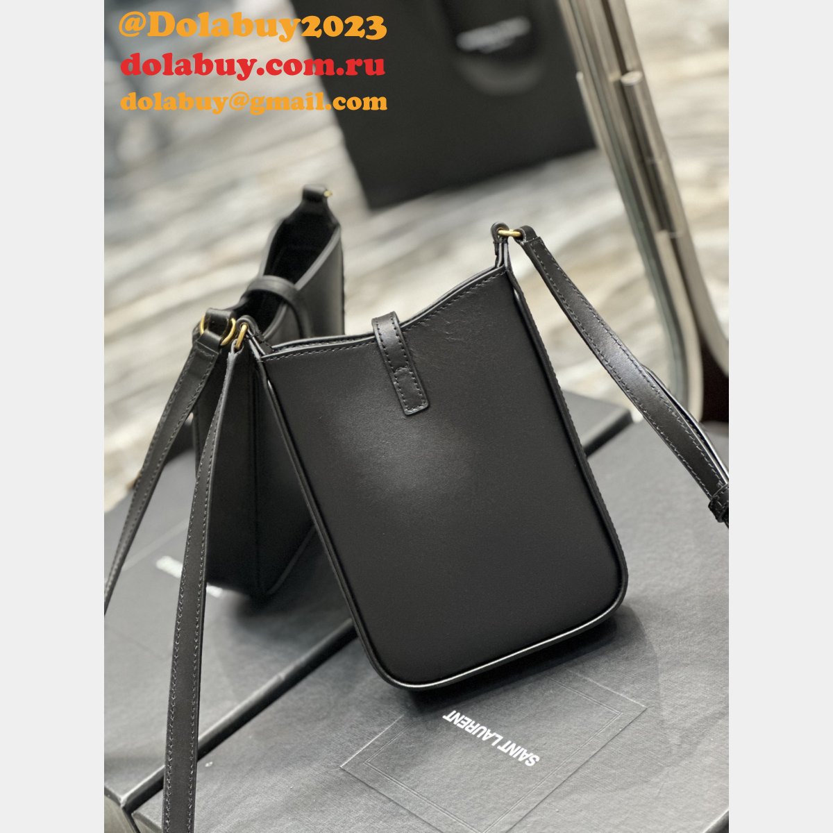 Le 5 A 7 Vertical Saint Laurent Knockoff Fashion 735214 Bag