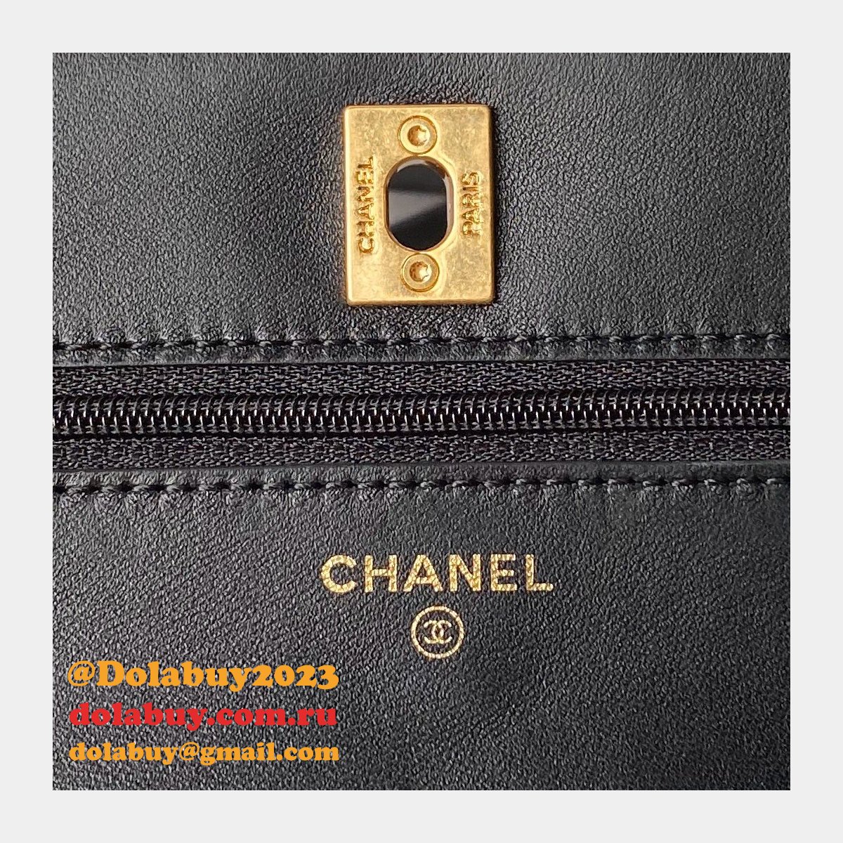 Best Top Wallet On Chain 1:1 Mirror AP4062 Black Replica Bag