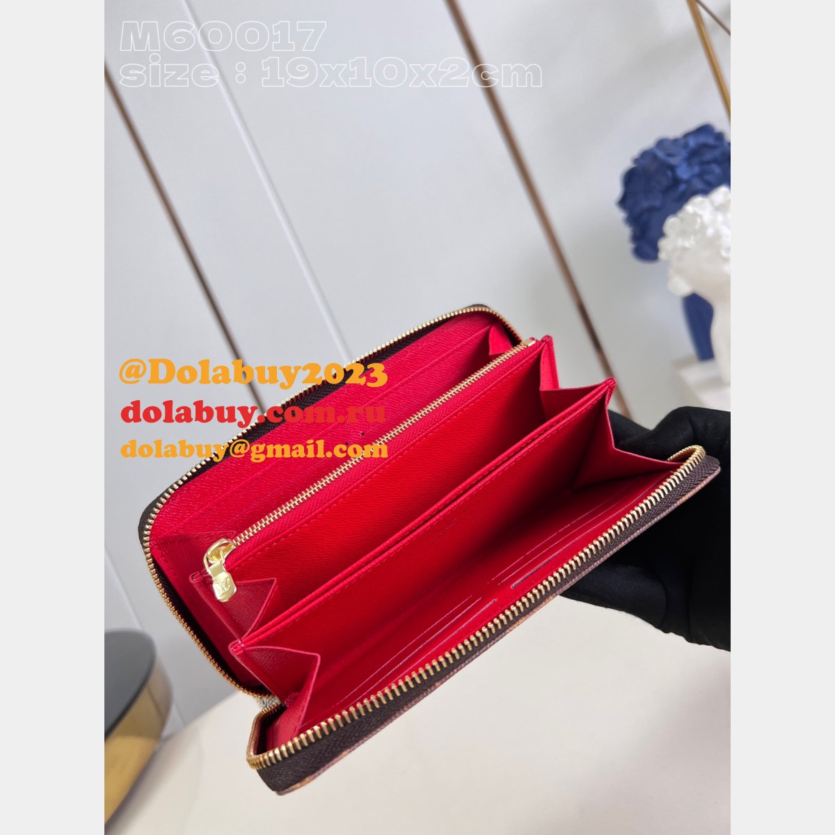 Toilet Cosmetic zippy Wallet Passport Cover Lisa Wall Pouch LV Bag